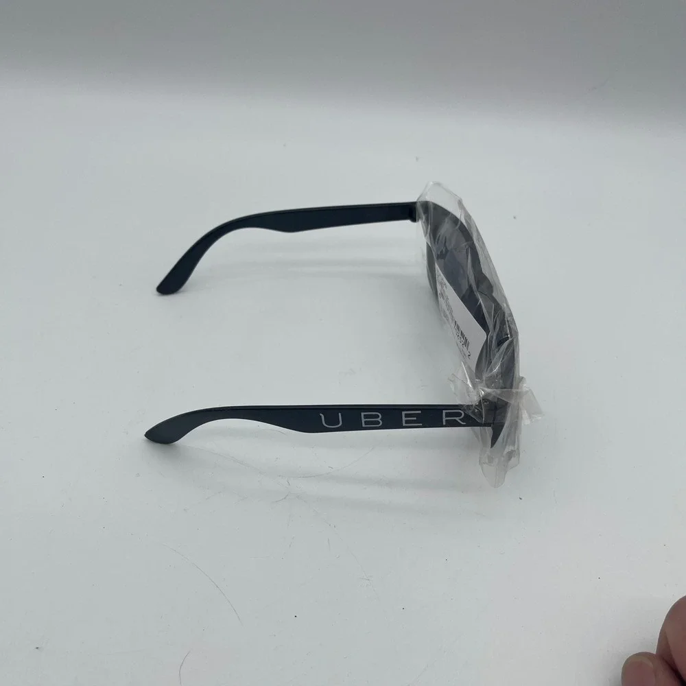 Uber Promotional Sunglasses Black Wayfarer Style UV400 Tech Swag S70252 New
